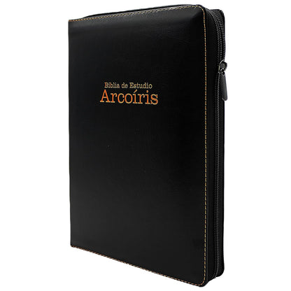 Biblia de Estudio Reina Valera 1960 Arco Iris Edicion Especial con Letra Grande color Negro