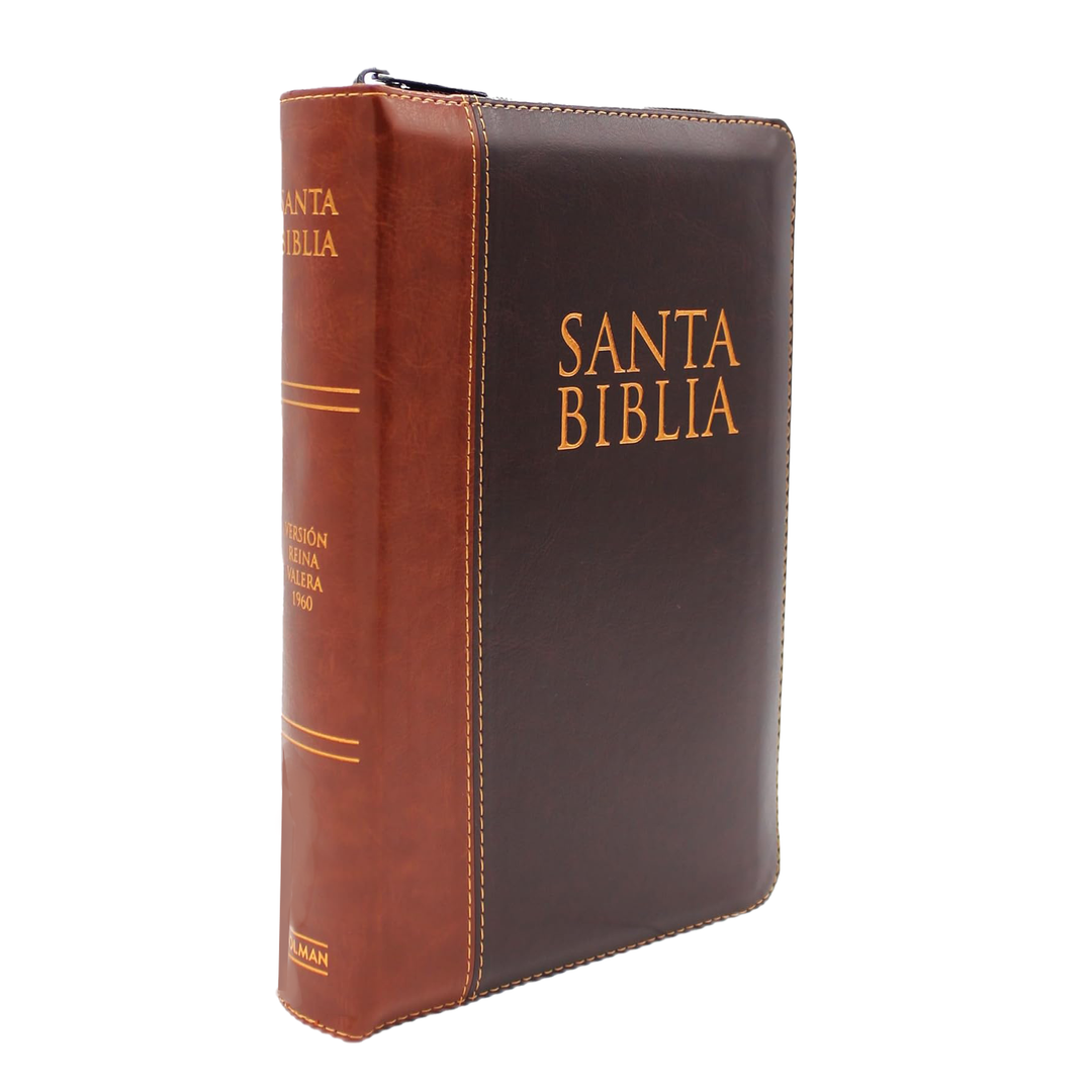 Biblia Letra Gigante Tamano Manual Con Cierre, Indice en color 2 Tonos 14 puntos