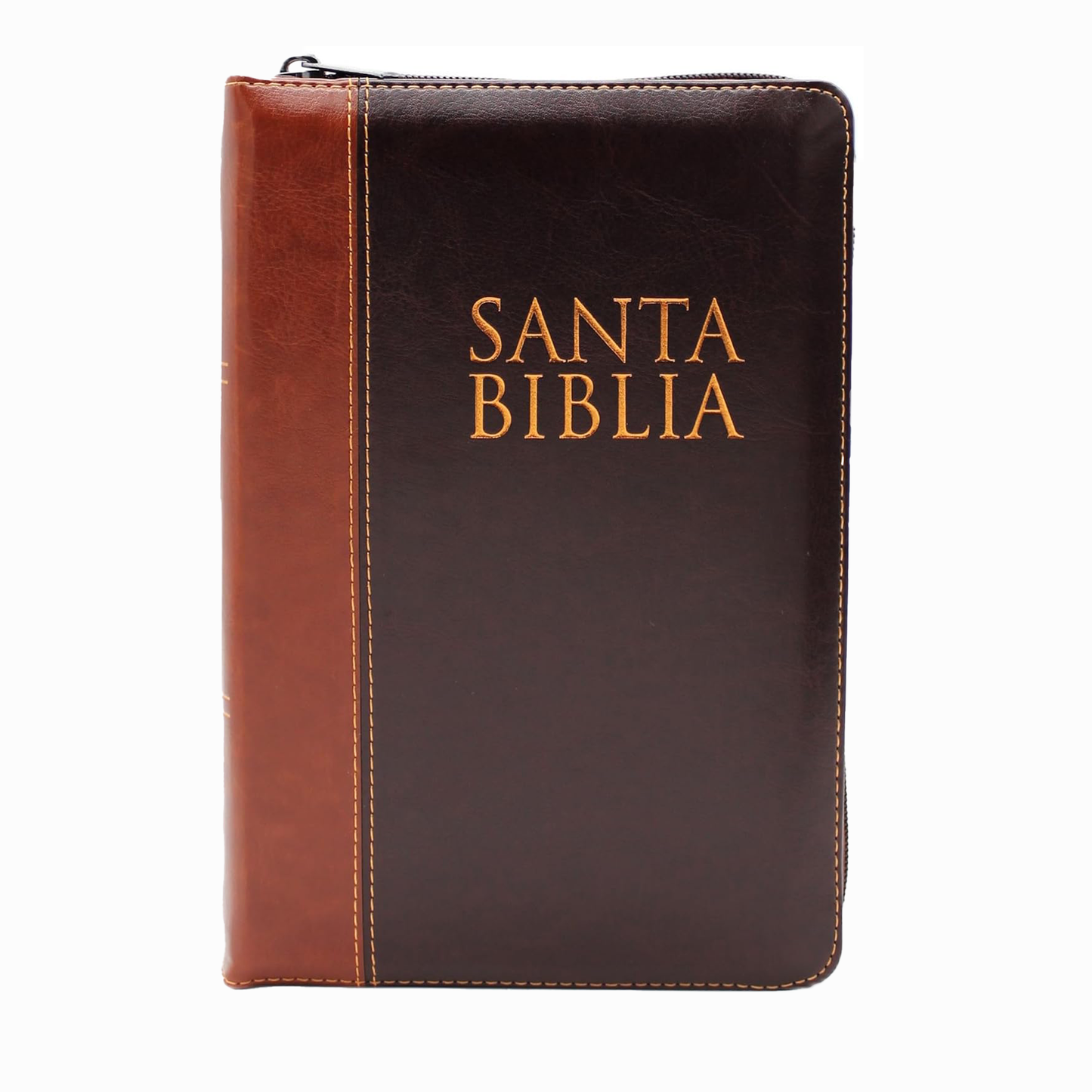 Biblia Letra Gigante Tamano Manual Con Cierre, Indice en color 2 Tonos 14 puntos