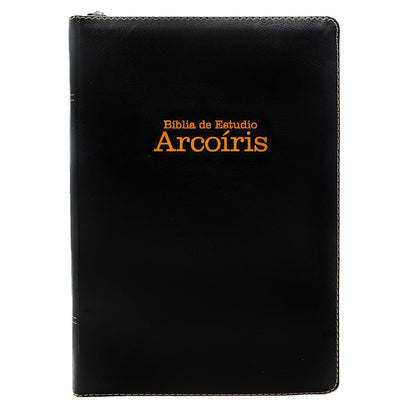 Biblia de Estudio Reina Valera 1960 Arco Iris Edicion Especial con Letra Grande color Negro