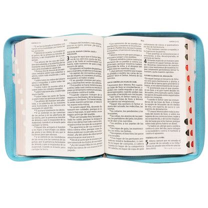 Biblia Letra Super Gigante en Español con Cierre Indice Floral