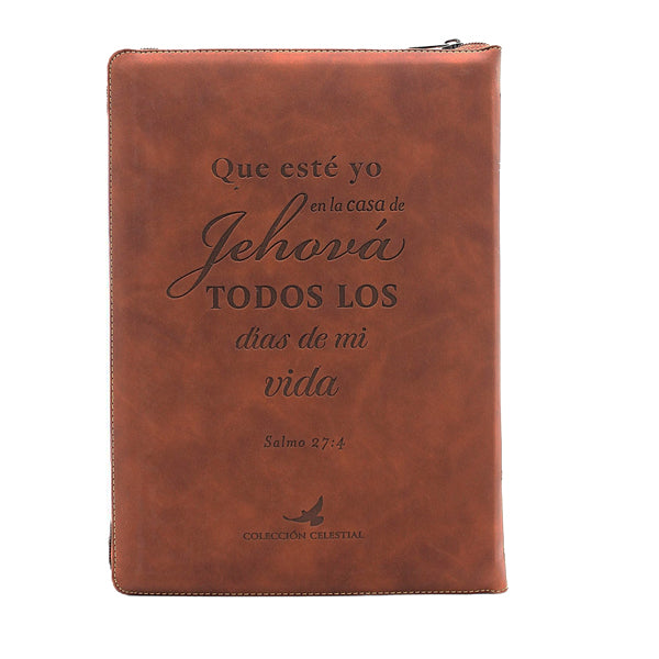 Biblia de Estudio Reina Valera 1960 Arco Iris Edicion Especial con Letra Grande color Cafe " Una Cosa he demandado a Jehova esta Buscare"