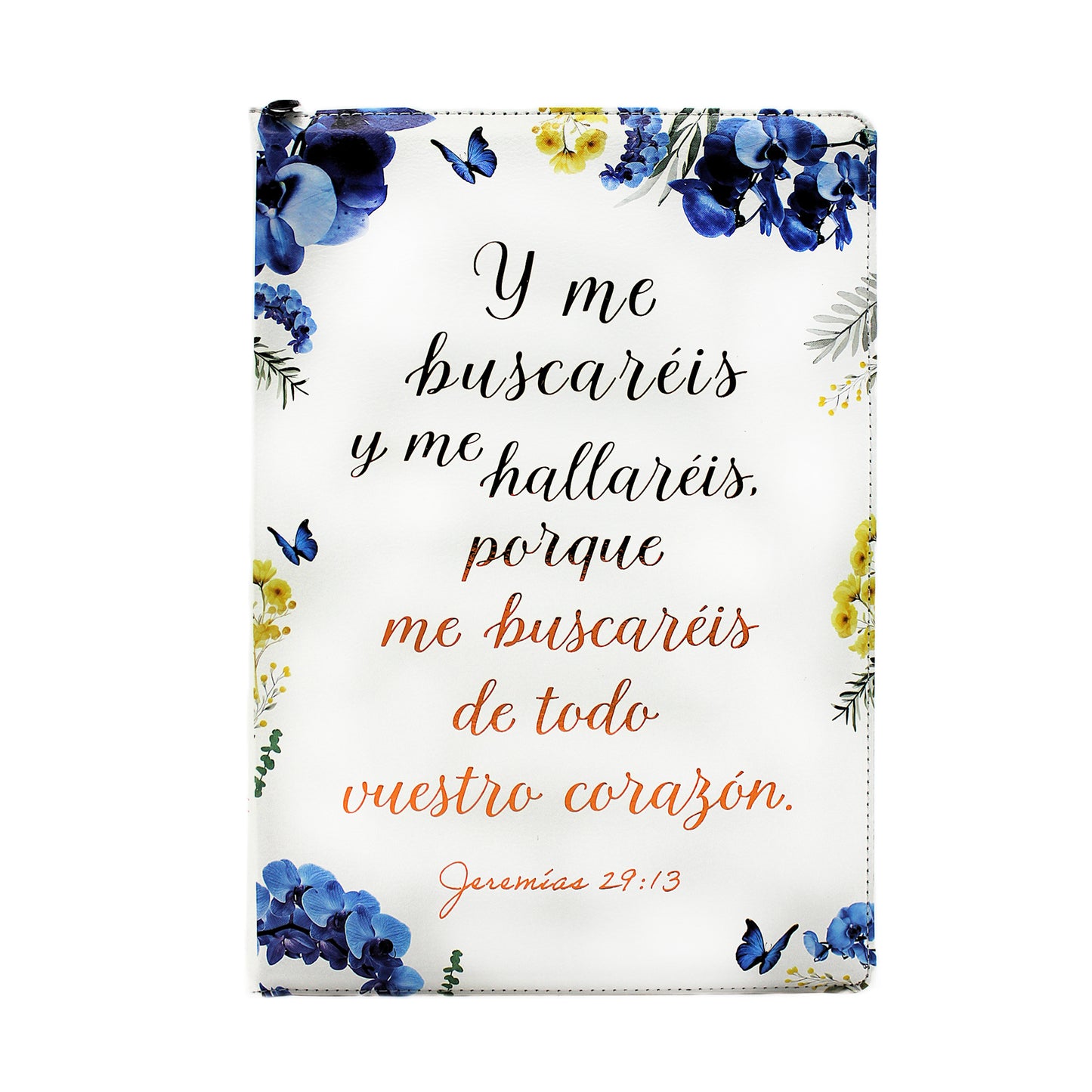 Biblia de Estudio Reina Valera 1960 Arco Iris color Blanco con Flores