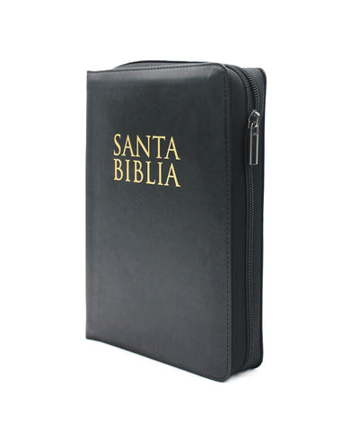 Biblia Letra Gigante Tamano Manual Con Cierre, Indice en color Negro con estuche de proteccion