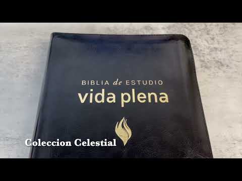 Biblia de Estudio Reina Valera 1960 Vida Plena con Cierre, Indice  en color Negro y Estuche de Proteccion
