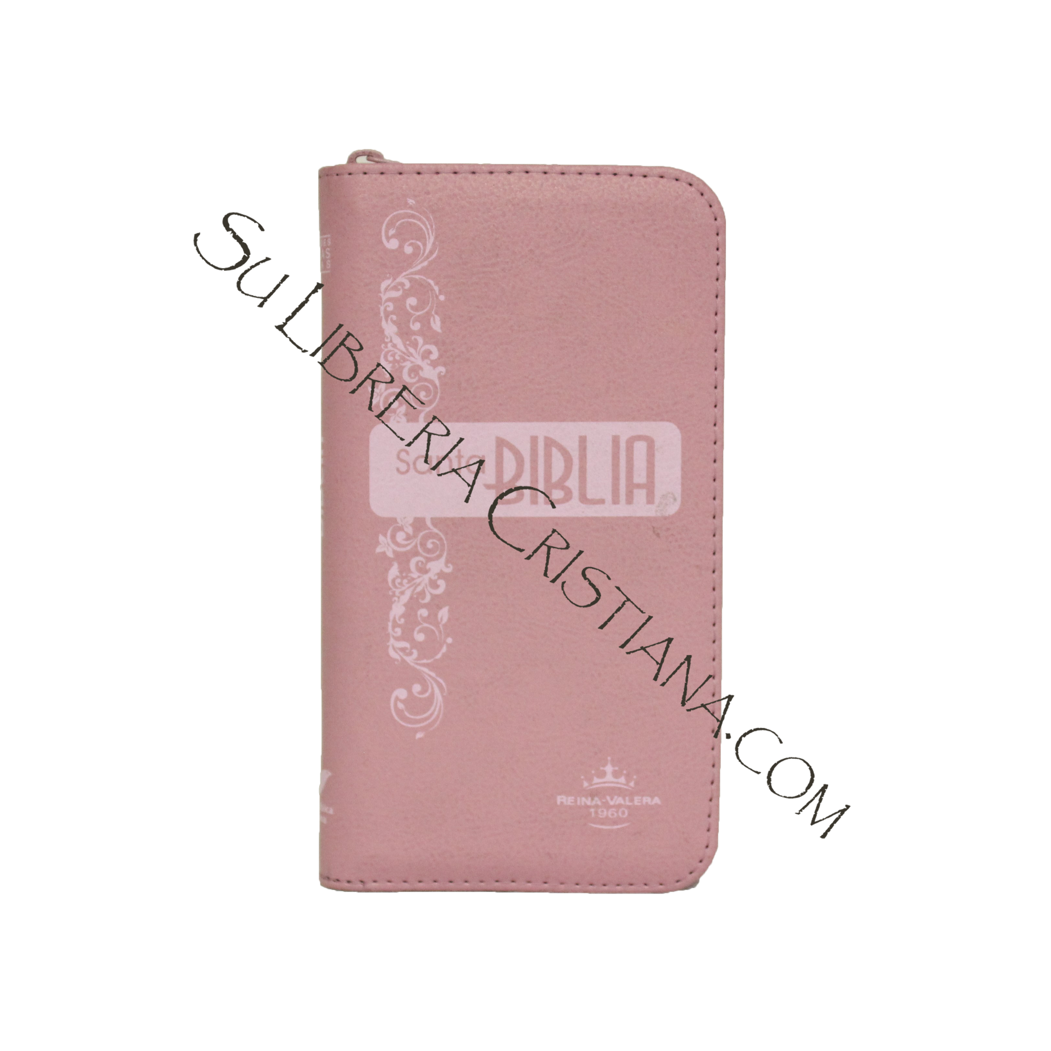 Santa Biblia Tamaño Compacto Rosa con Cierre