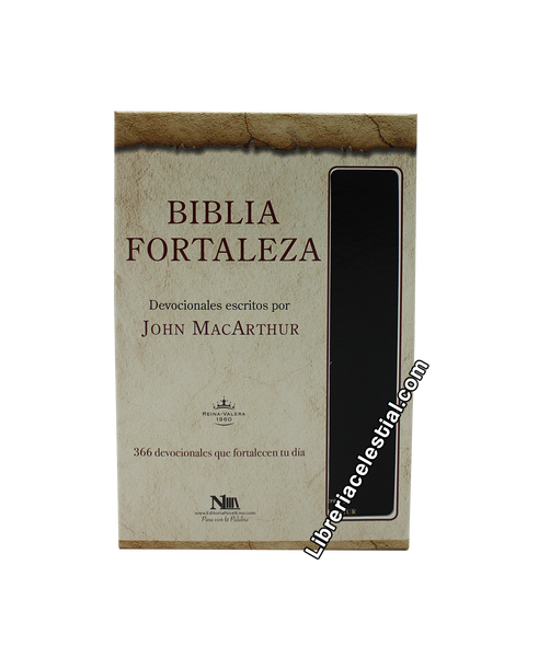 Biblia Fortaleza: Devocionales por John Macarthur, Negro