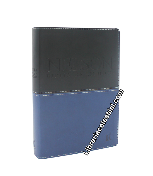 Biblia de estudio Nelson, Negro con Azul