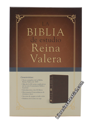 Biblia de Estudio Reina Valera 1909, Marron