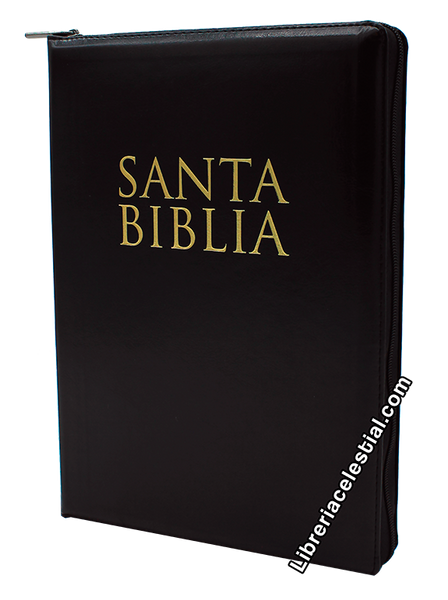 Biblia Letra Super Gigante Color Negro Con Cierre